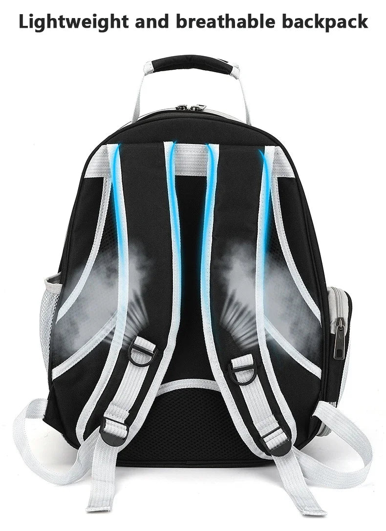 Transparent Space Capsule Cat Backpack - Breathable Pet Carrier with Panoramic Window & Ventilation System