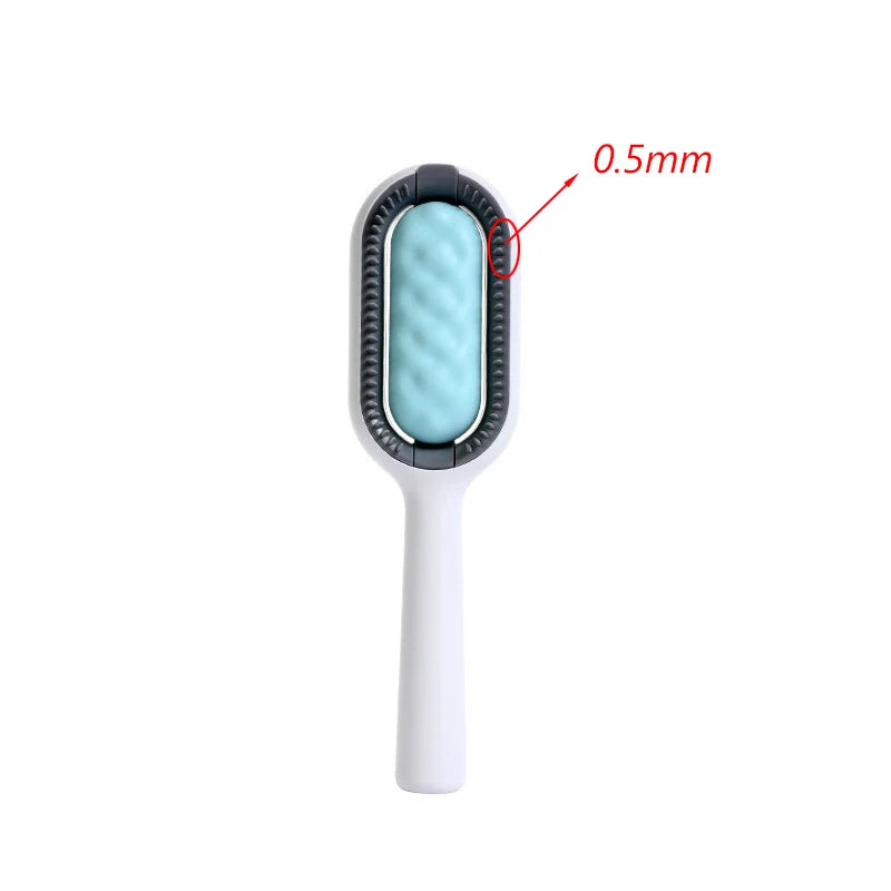 Double-Sided Cat Hair Removal Brush with Cleaning Wipes