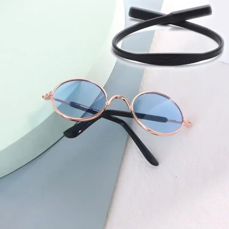 Cat Sunglasses with UV Protection - Cute Pet Photo Props for Cats & Small Dogs