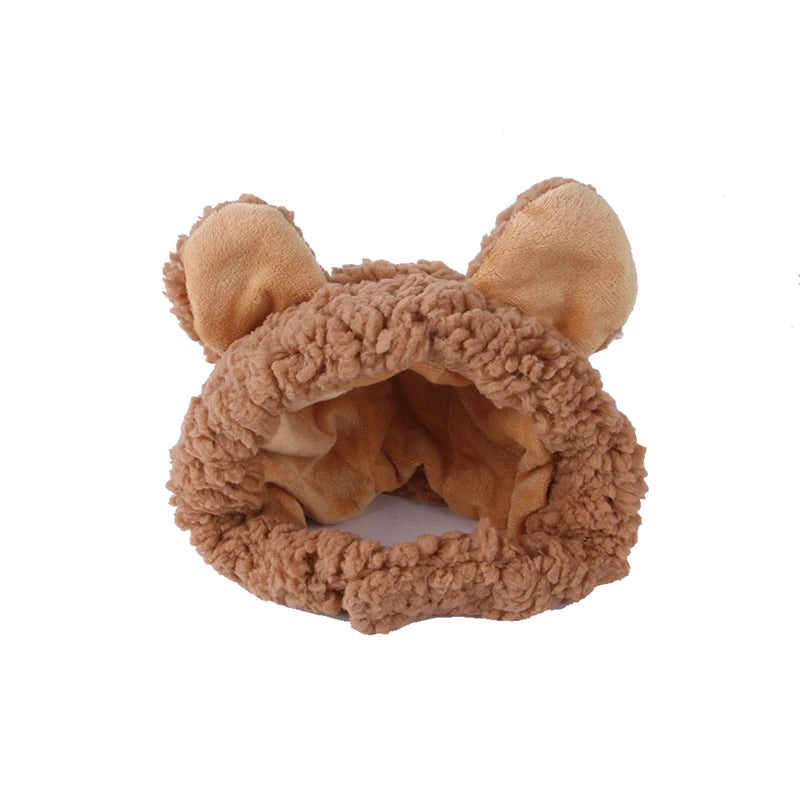 Adorable Bear-Shaped Winter Hat for Cats – Cosy Costume Accessory
