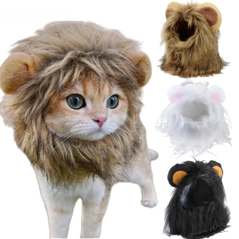Lion Mane Cat Costume - Adorable Fancy Dress Wig