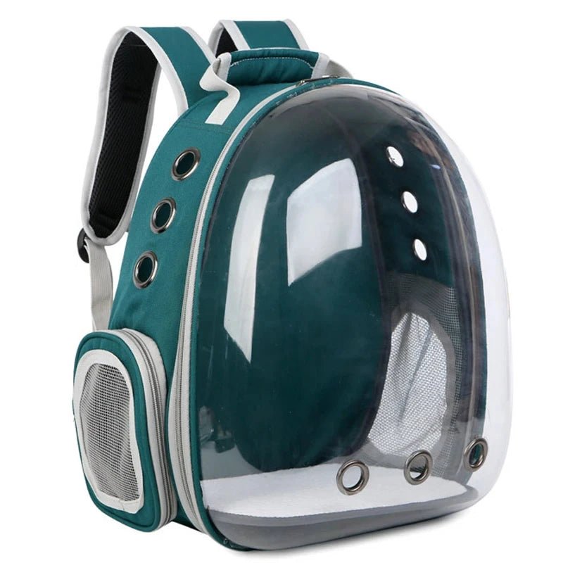 Transparent Bubble Pet Carrier Backpack - Breathable Travel Bag for Cats, Kittens & Small Pets