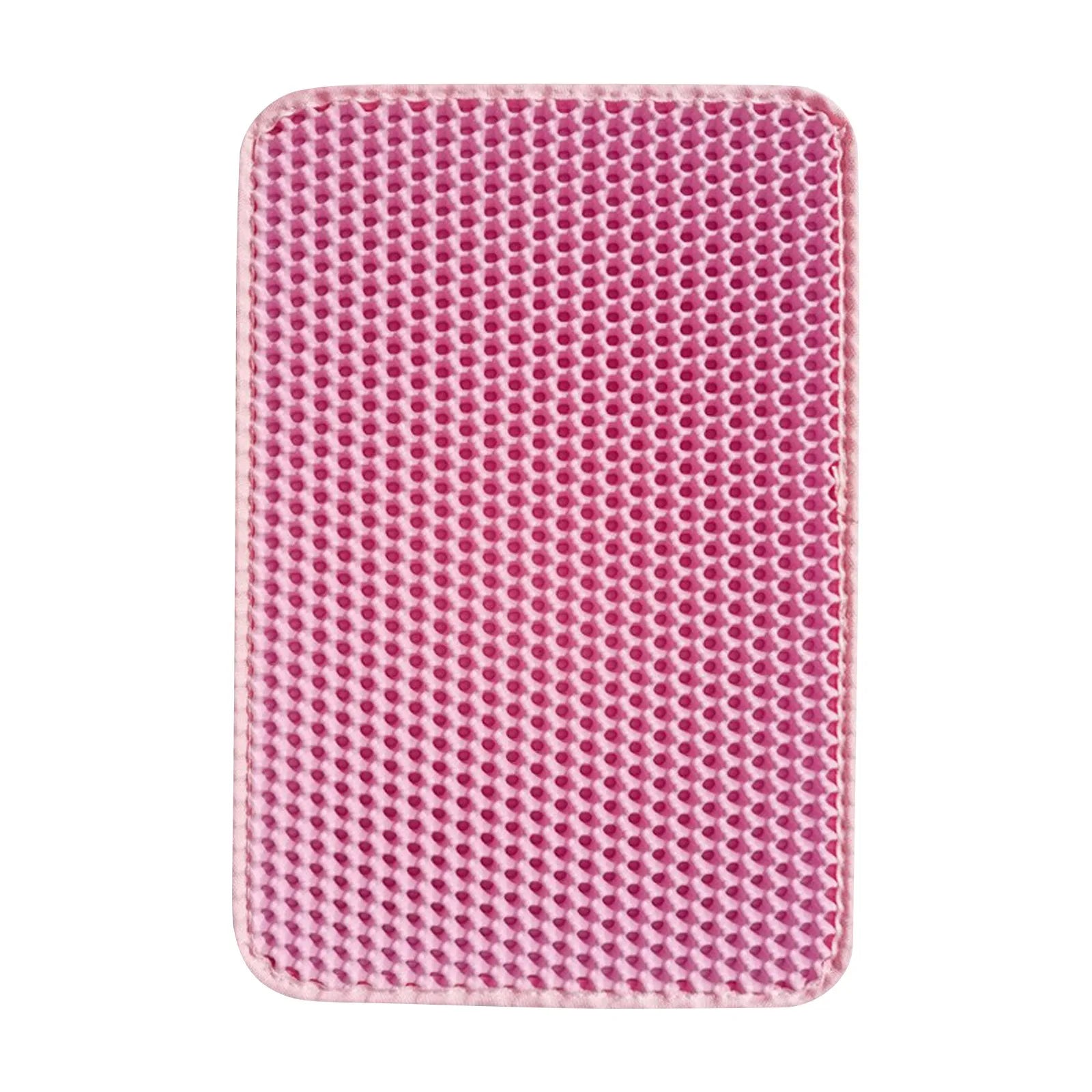 Premium Double-Layer Cat Litter Mat - Non-Slip Honeycomb Design with Superior Tracking Control