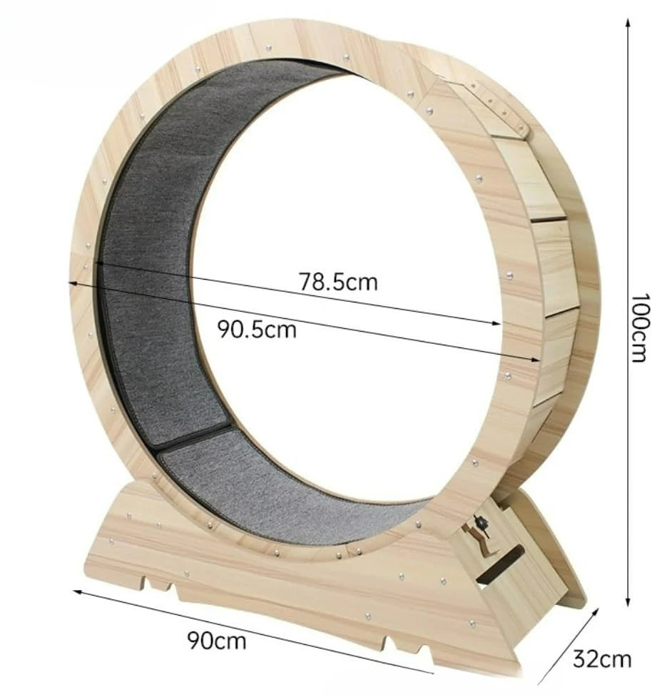 Silent Cat Exercise Wheel - Premium Indoor Running Wheel with Safety Guard