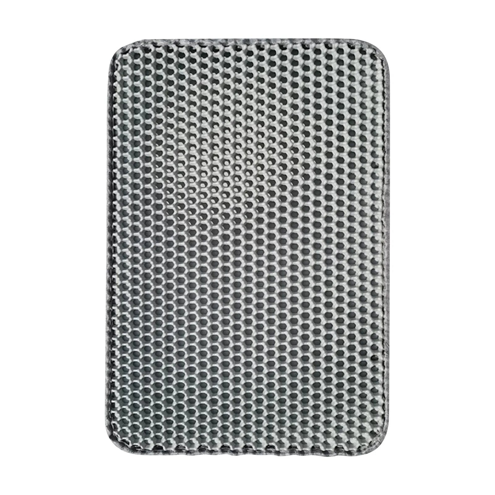 Premium Double-Layer Cat Litter Mat - Non-Slip Honeycomb Design with Superior Tracking Control