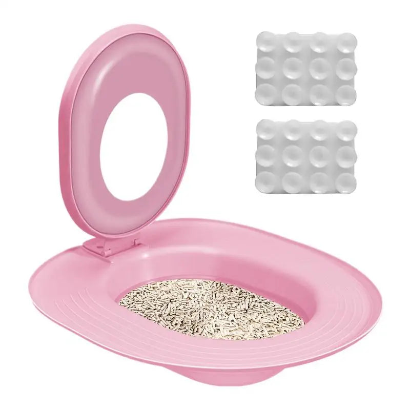 Cat Toilet Training Kit - Progressive Litter-Free System with Adjustable Rings & Secure Mounting