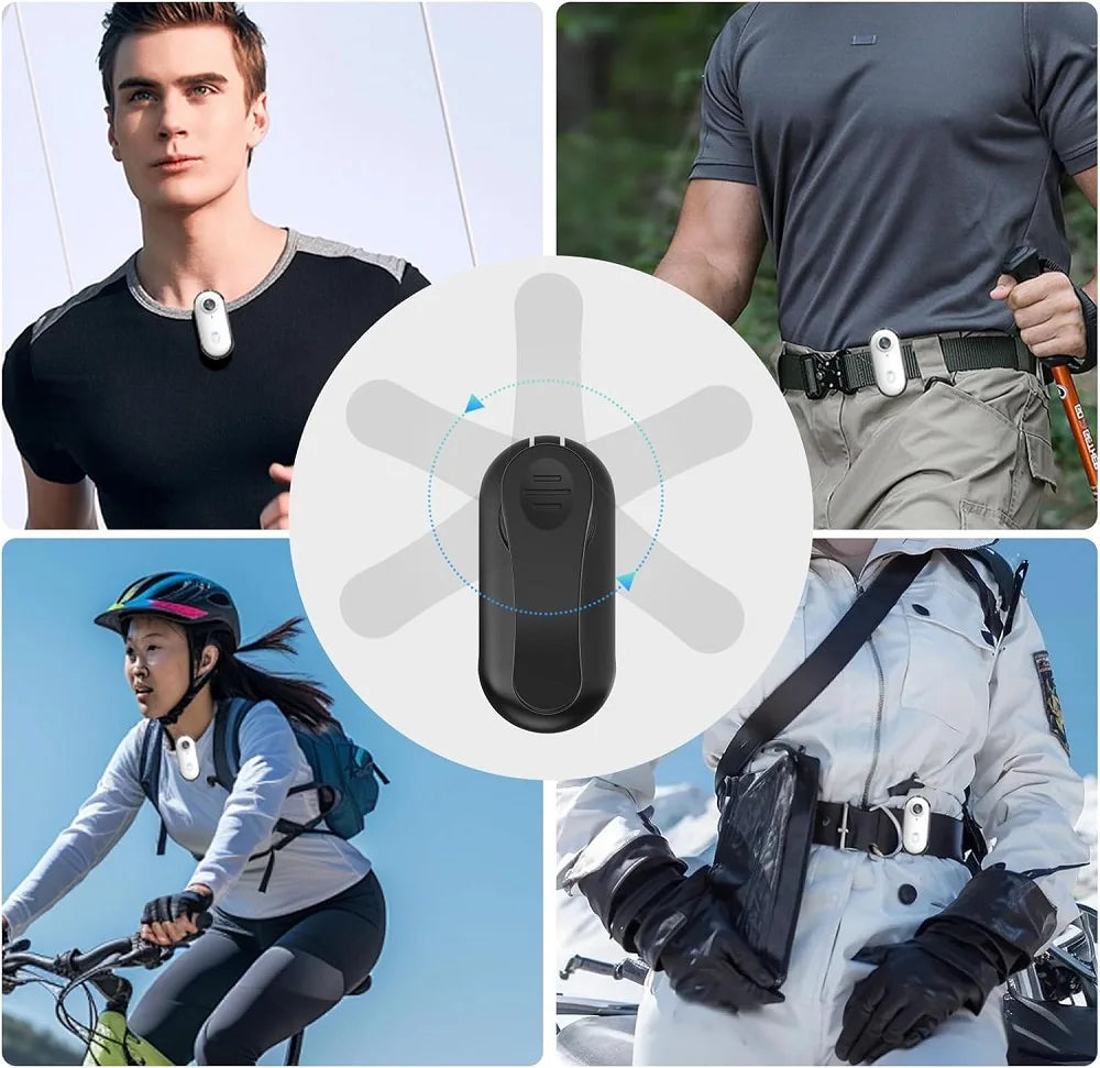 WiFi Pet Collar Camera - 4K Ultra HD Action Camera with Magnetic Mount & App Control