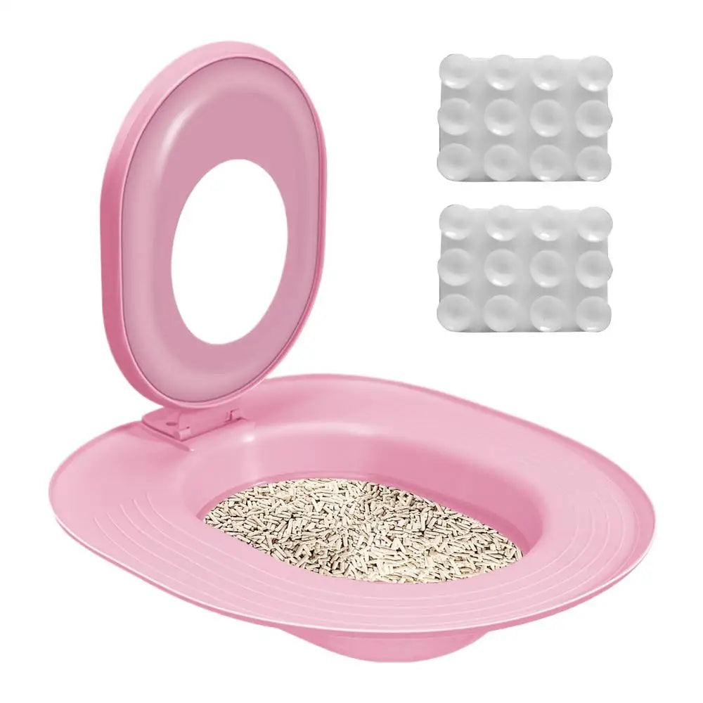 Cat Toilet Training Kit - Progressive Litter-Free System with Adjustable Rings & Secure Mounting