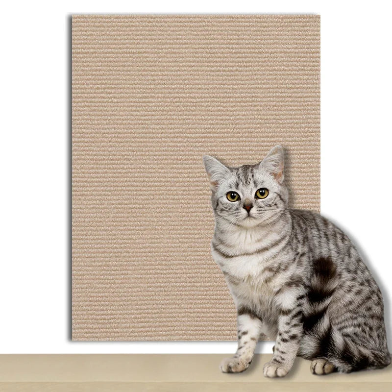 Self-Adhesive Cat Scratch Protection Mat - Wall & Furniture Guard for Sofas and Chairs
