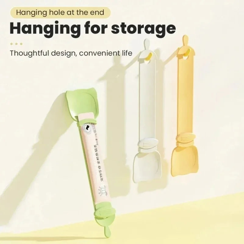 Cat Food Feeding Spoon with Long Handle | Lickable Treat Dispenser for Wet Food & Pastes (1-3 Pack)