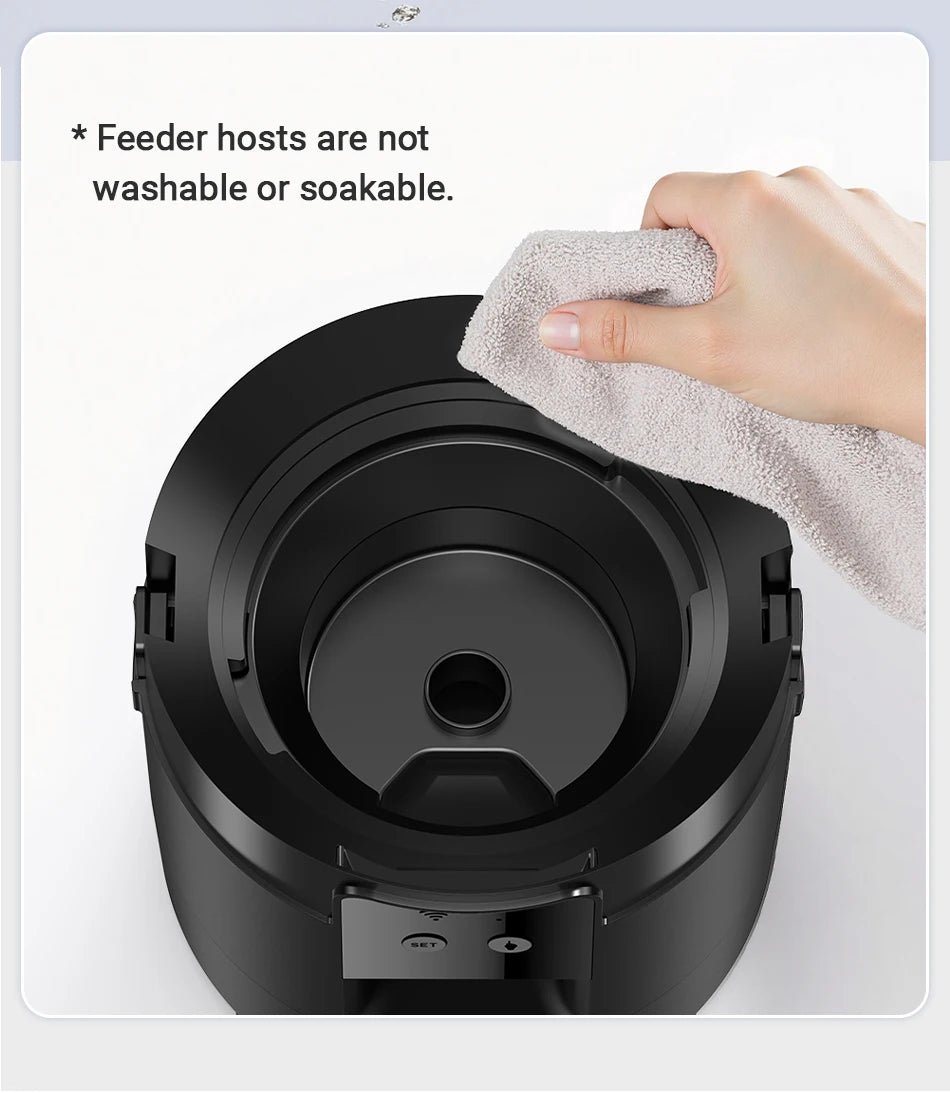 Smart WiFi Pet Feeder 2L - Automatic Cat Food Dispenser with App Control & Customised Meal Planning