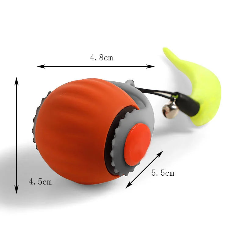 Interactive Smart Cat Ball - Self-Rolling Electronic Toy with Motion Sensors & Bite-Resistant Design