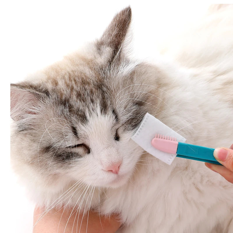 Cat Eye Cleaning Brush - Tear Stain Remover & Grooming Comb for Gentle Eye Care