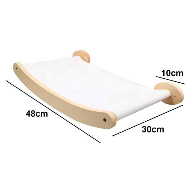 Modular Wall-Mounted Cat Climbing System - Wooden Cat Tree Shelves with Hammocks & Scratching Posts