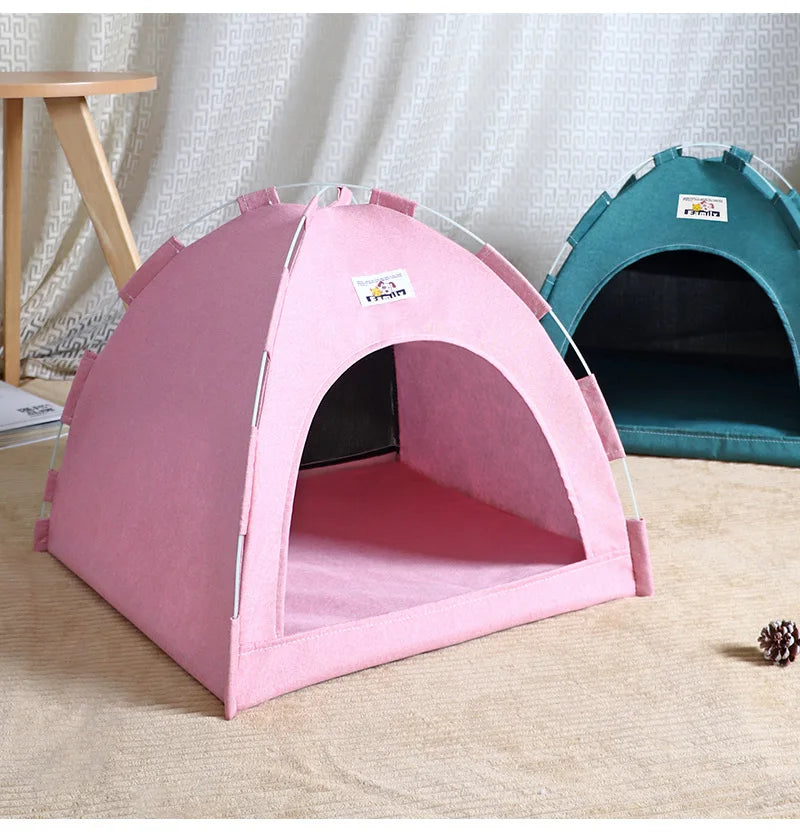 Cosy Cat Cave Tent - Foldable Indoor/Outdoor Pet House with Breathable Design