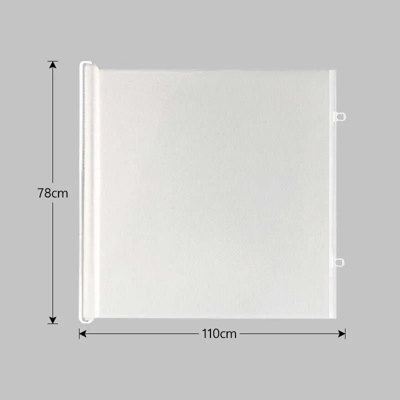 Retractable Cat Safety Gate - Breathable Mesh Pet Barrier for Doorways and Stairs