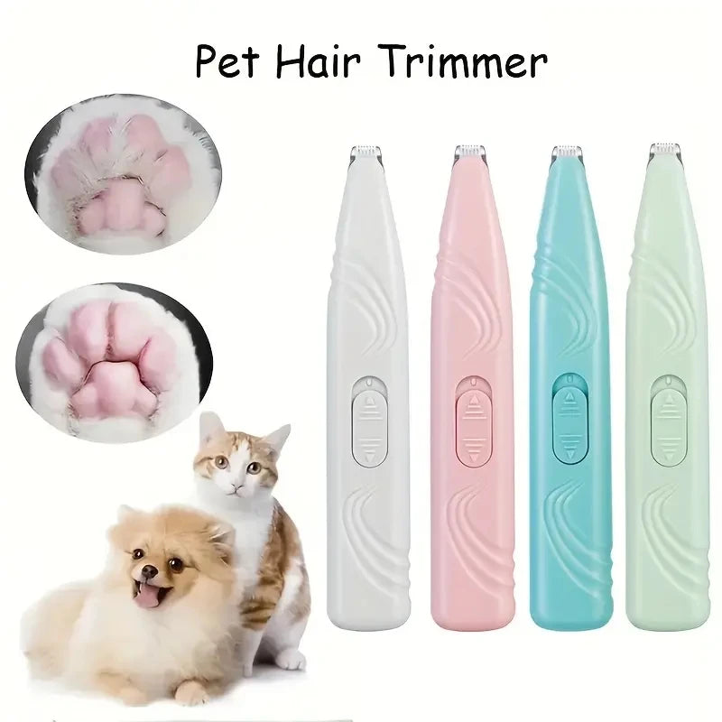 Pet Hair Trimmer - Cordless Electric Grooming Clippers for Cats or Dogs
