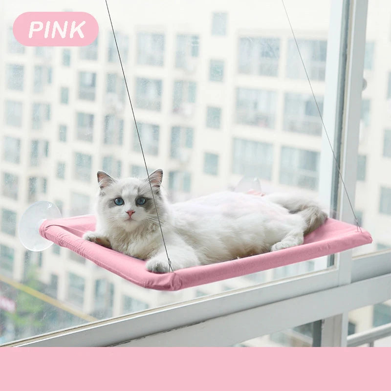 Window Cat Hammock - Suction Cup Mounted Sunny Perch with 20kg Weight Capacity