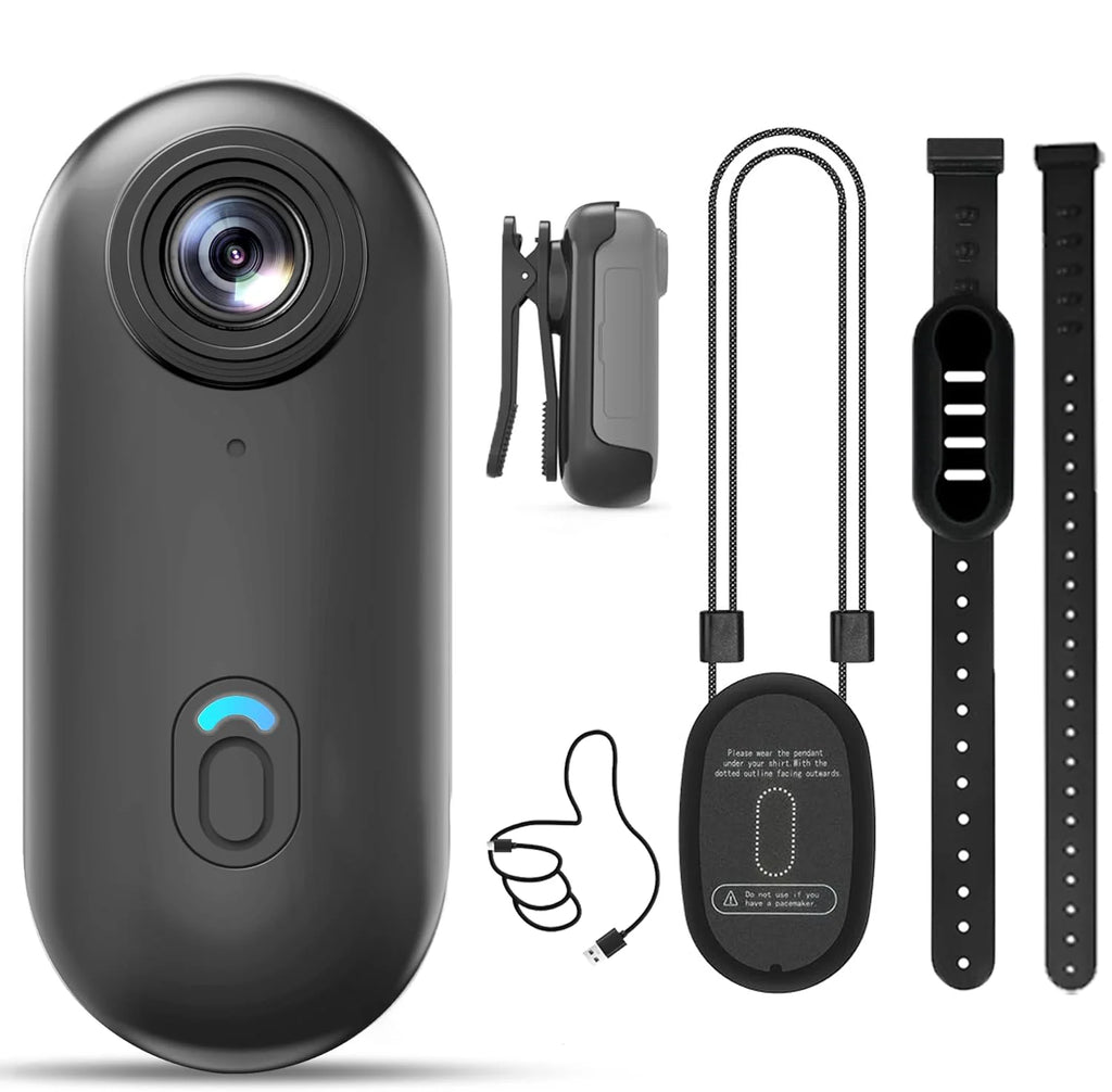 WiFi Pet Collar Camera - 4K Ultra HD Action Camera with Magnetic Mount & App Control