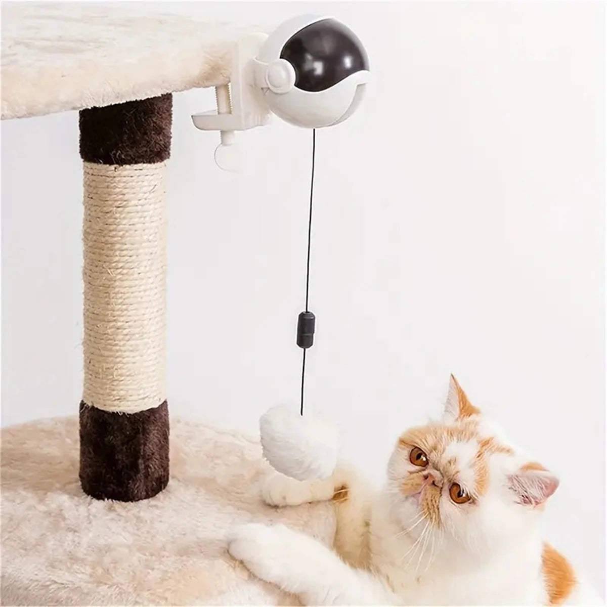Automatic Lifting Ball Cat Toy - Interactive Electric Teaser with Rotating Motion