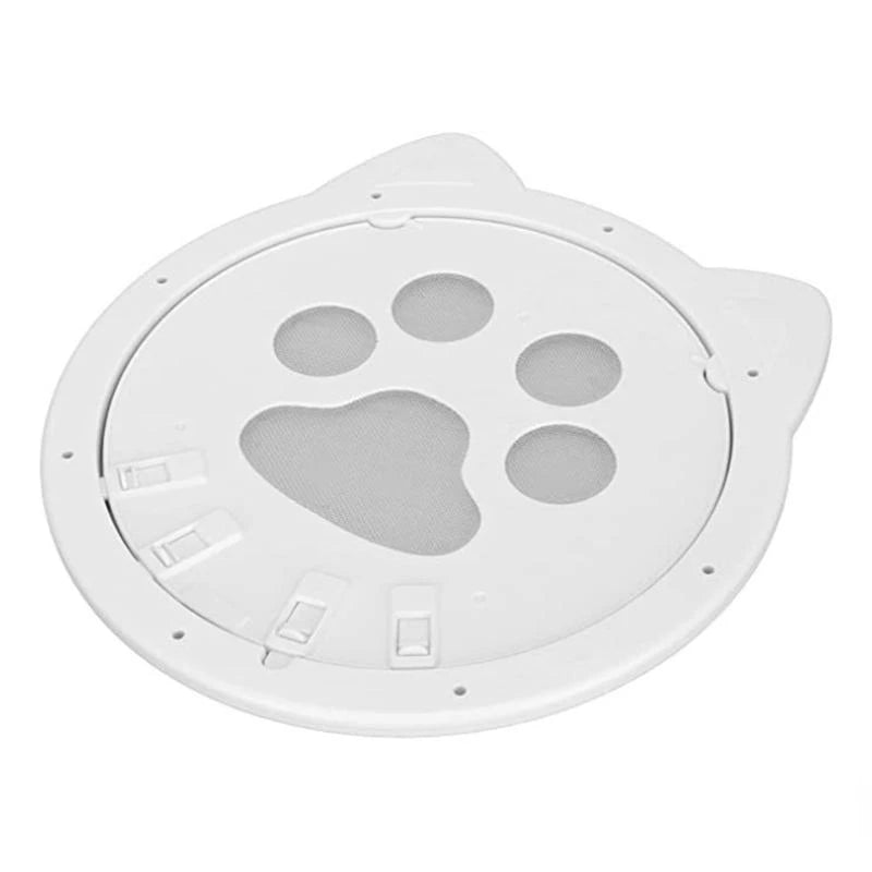 Magnetic Self-Closing Cat Flap for Screen Doors and Windows - Lockable Pet Door