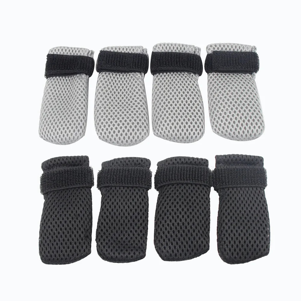 Cat Paw Protector Socks - Soft Anti-Scratch Booties with Secure Velcro Fastening for Indoor Cats