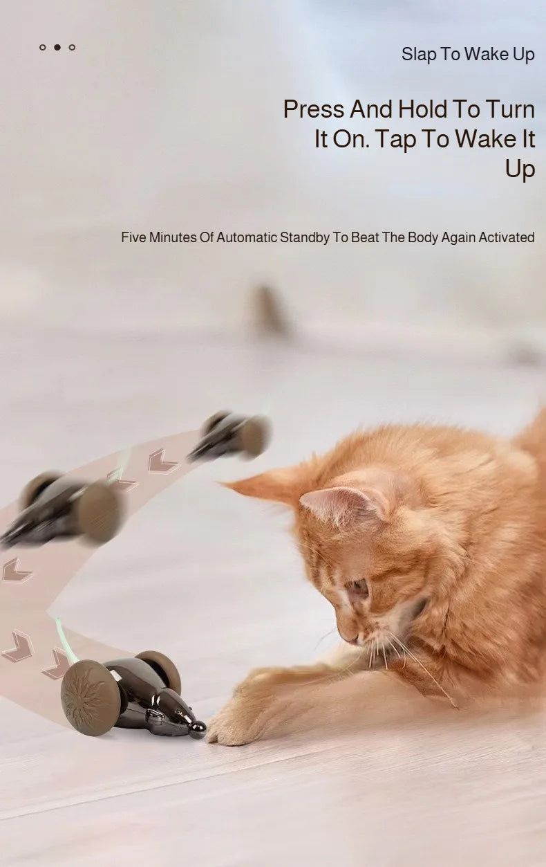 Natural Catnip Mouse Toy - Interactive Play & Entertainment for Cats