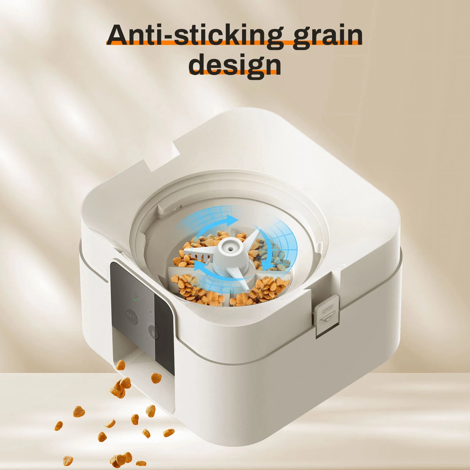 WiFi Smart Automatic Pet Feeder - 2L App-Controlled Cat & Dog Food Dispenser with Scheduled Feeding