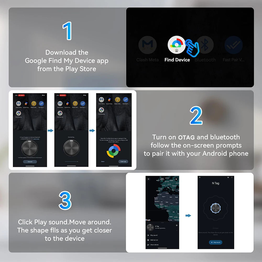 Cat Tracking Tag for Android – Bluetooth Pet Locator with Google Find My Device