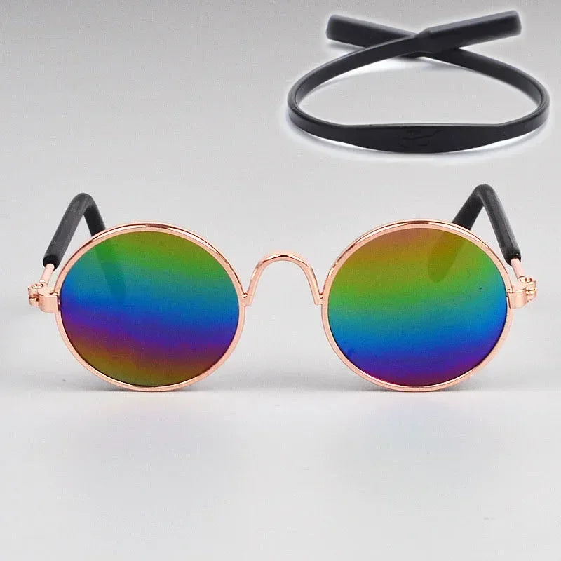 Cat Sunglasses with UV Protection - Cute Pet Photo Props for Cats & Small Dogs