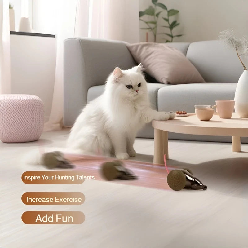 Natural Catnip Mouse Toy - Interactive Play & Entertainment for Cats