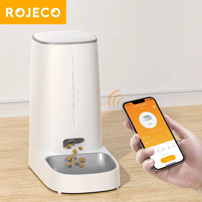 WiFi Smart Automatic Cat Feeder - 4L Capacity with App Control & Scheduled Feeding