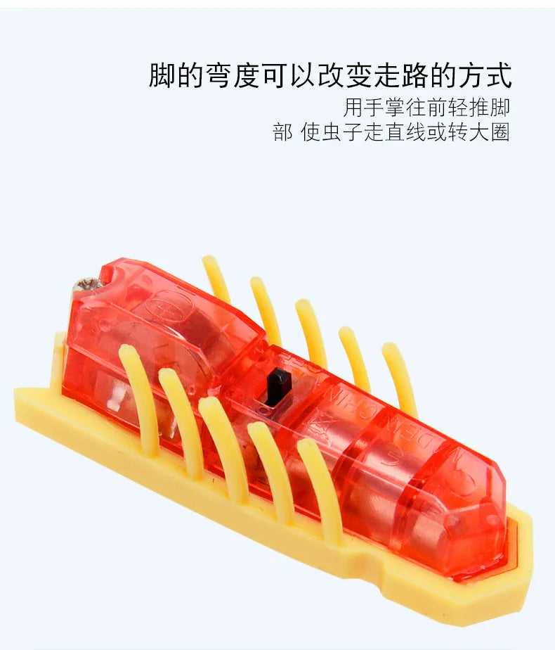 Interactive Electric Bug Cat Toy - Motion-Activated Vibrating Beetle with Obstacle Avoidance