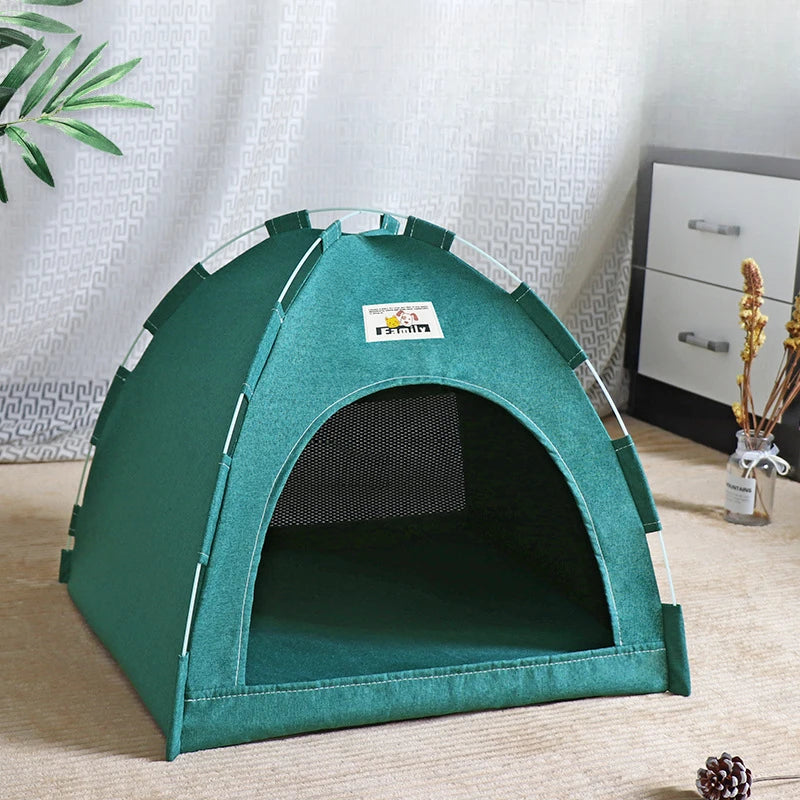 Cosy Cat Cave Tent - Foldable Indoor/Outdoor Pet House with Breathable Design