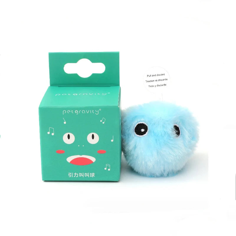 Smart Interactive Cat Balls - Touch-Activated Sound Toys with Realistic Animal Noises & Catnip Compartment