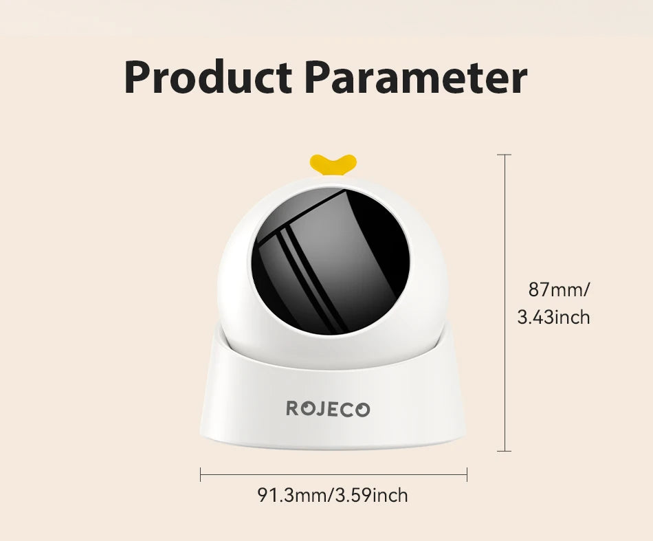 ROJECO Automatic Laser Cat Toy - Interactive Adjustable Mode Electric Pet Toy for Indoor Cats and Kittens