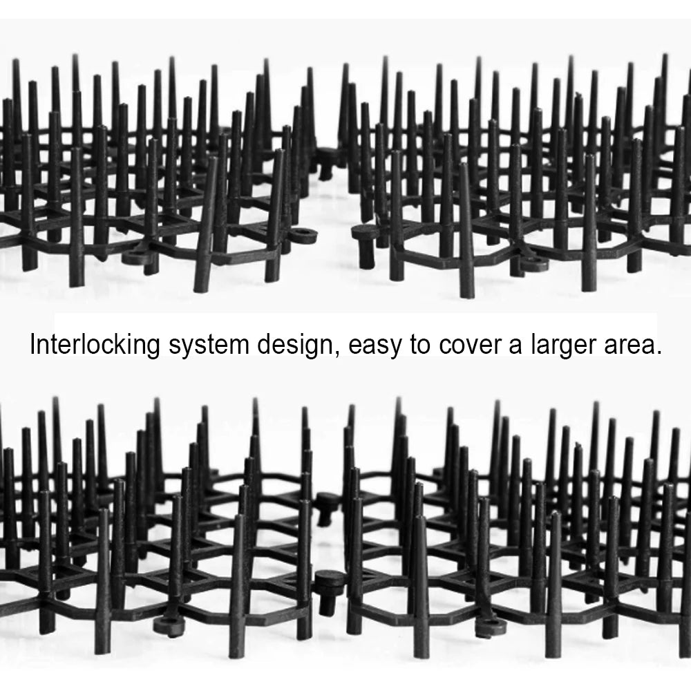 Cat Deterrent Mats - Pack of 6/10 Prickle Strips with Ground Pegs for Garden & Furniture Protection