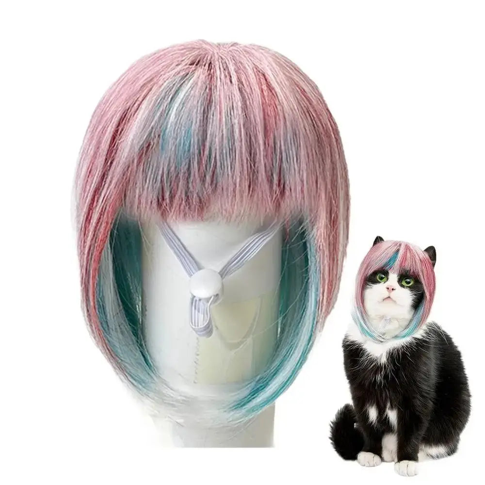 Fantasy Long Hair Wig Cosplay Accessory for Cats