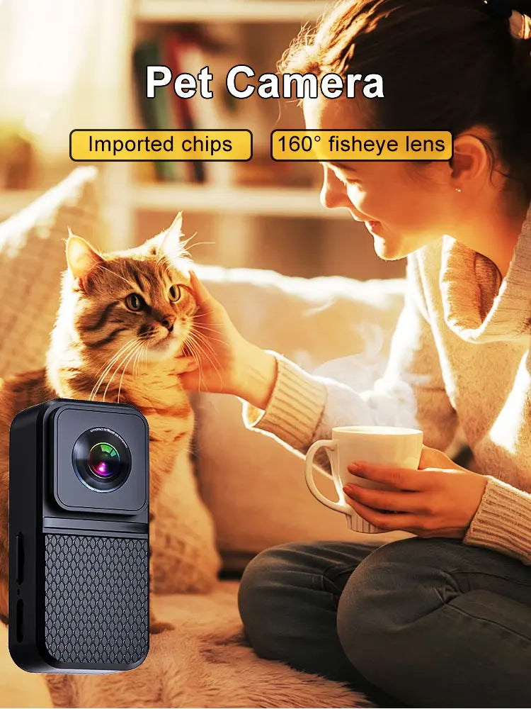 HD Pet Collar Camera - 1080P Wearable Video Recorder for Cats & Dogs with 170° Wide Angle Lens