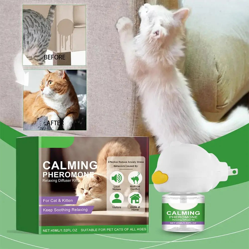 3Pcs/lot Cat Calming Diffuser Kit Refill Calming Mood Relaxing Anti Anxiety Stress Soothing Comforting Pets Pheromone