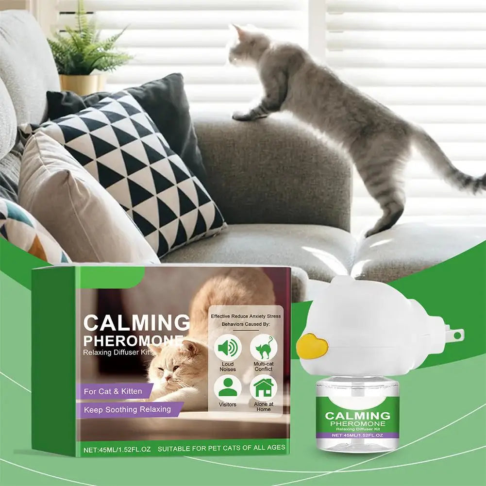 3Pcs/lot Cat Calming Diffuser Kit Refill Calming Mood Relaxing Anti Anxiety Stress Soothing Comforting Pets Pheromone