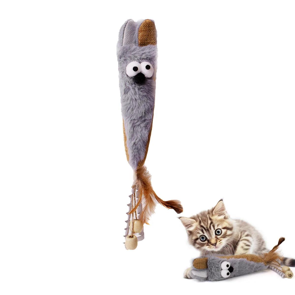 Interactive Electric Mouse Cat Toy - Realistic Moving Plush Pet Entertainment