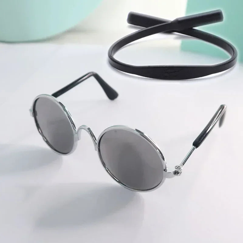 Cat Sunglasses with UV Protection - Cute Pet Photo Props for Cats & Small Dogs