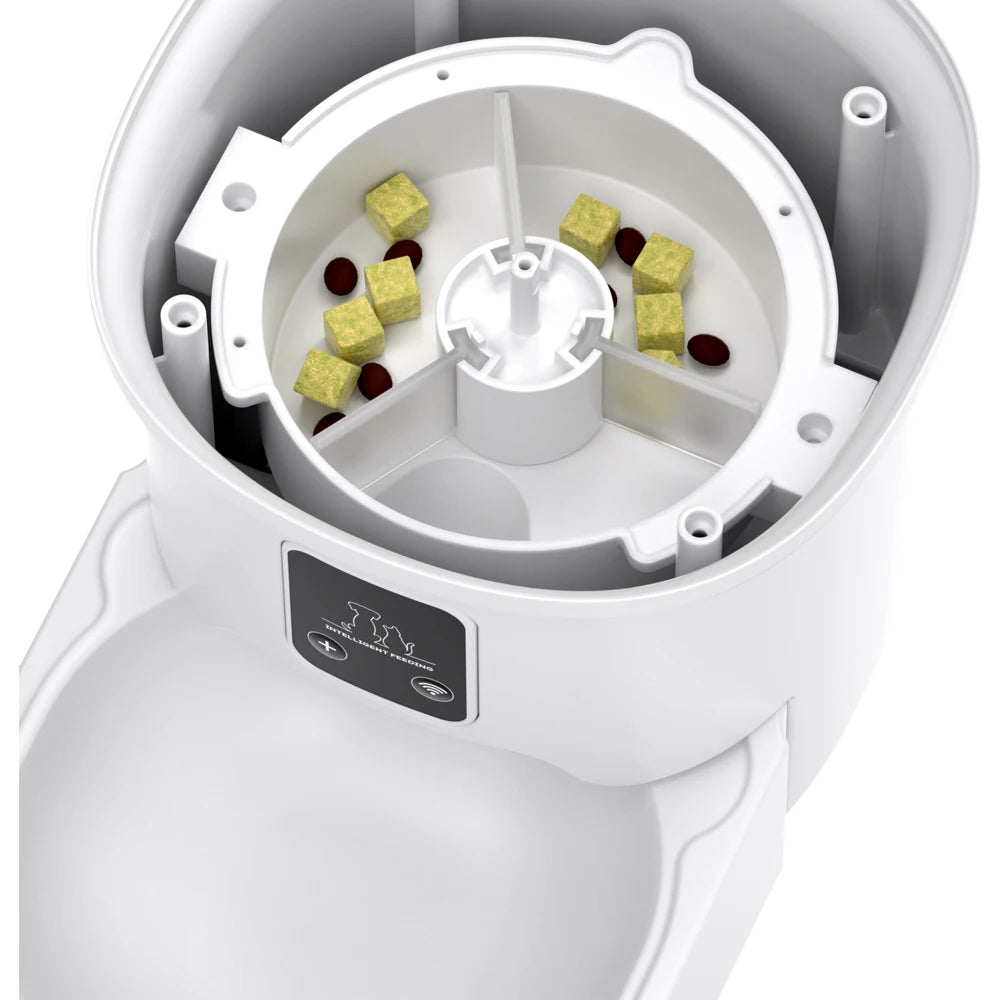 ZYfeeder 4L WiFi Smart Automatic Cat Feeder with Programmable Timer and LCD