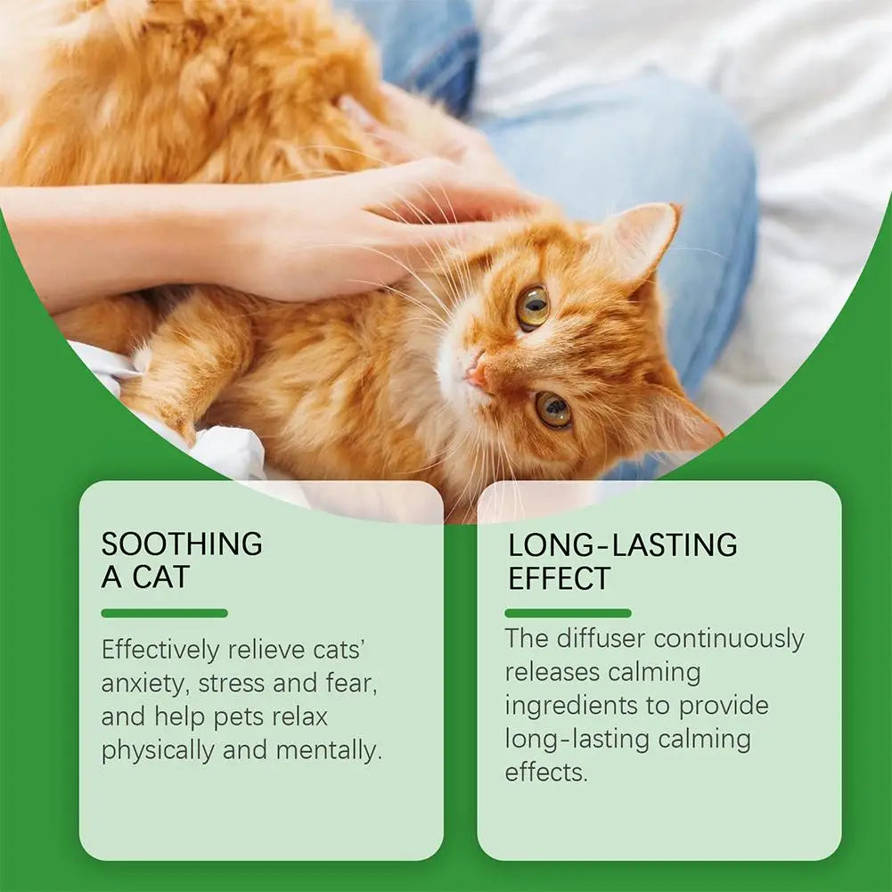 3Pcs/lot Cat Calming Diffuser Kit Refill Calming Mood Relaxing Anti Anxiety Stress Soothing Comforting Pets Pheromone