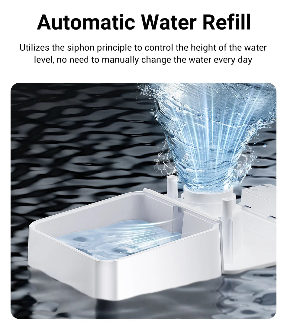 ROJECO 2-in-1 Automatic Cat Feeder & Water Fountain - 5L Food Dispenser & 3.5L Water Bowl with WiFi App Control