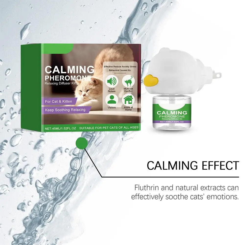 3Pcs/lot Cat Calming Diffuser Kit Refill Calming Mood Relaxing Anti Anxiety Stress Soothing Comforting Pets Pheromone