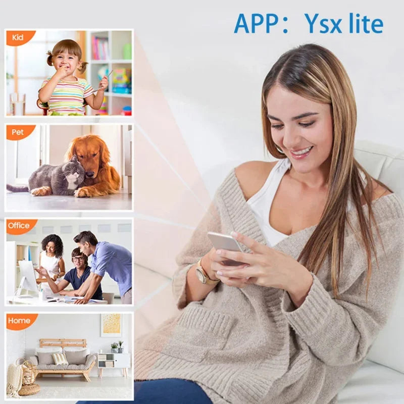 WiFi Smart Security Camera - 4K HD Home Monitoring with Night Vision & Motion Detection