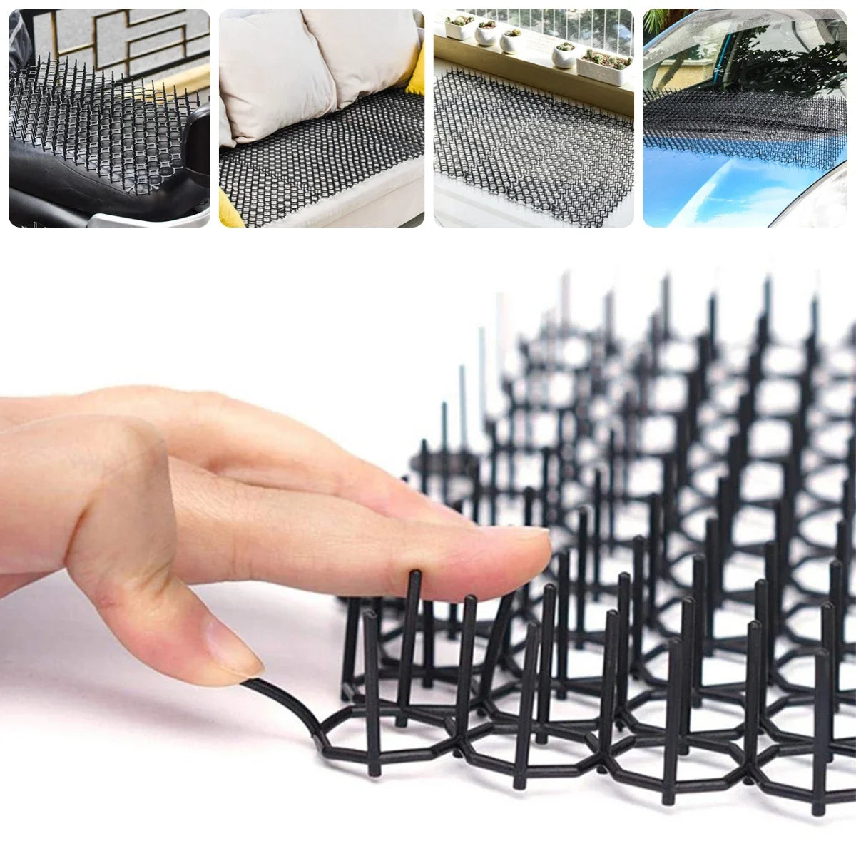 Cat Deterrent Mat - Humane Garden & Furniture Protector for Indoor & Outdoor Use