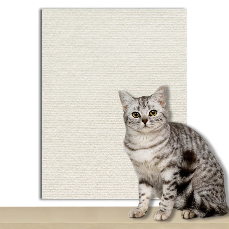 Self-Adhesive Cat Scratch Protection Mat - Wall & Furniture Guard for Sofas and Chairs
